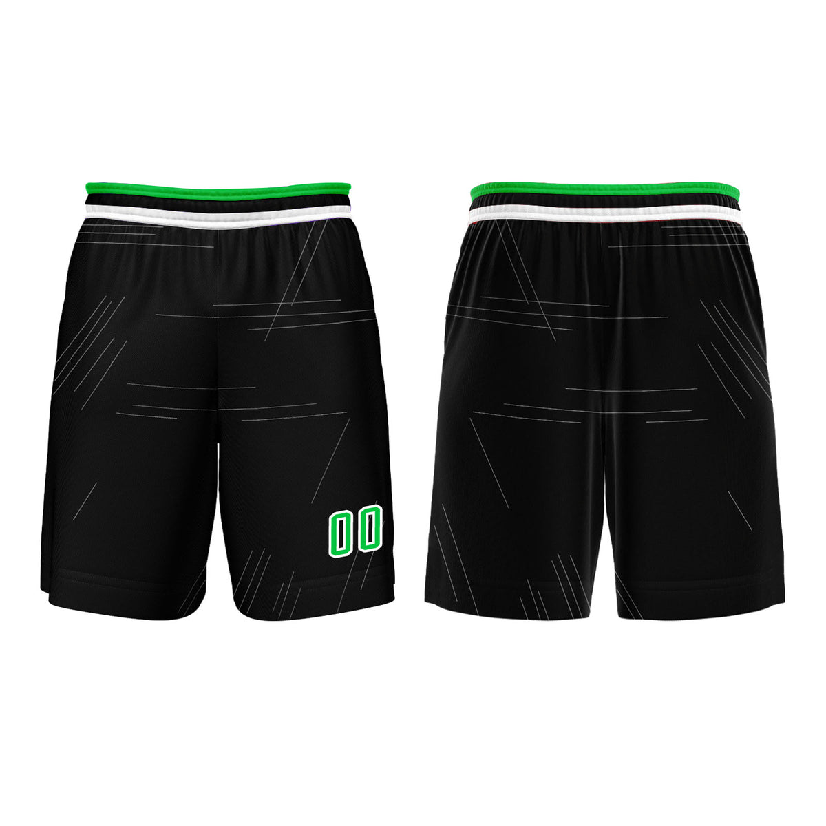 Benutzerdefinierter Grün Basketball Jersey Uniform Anzug gedruckt Ihr Logo Name Nummer
