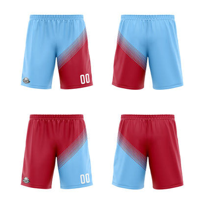 Benutzerdefinierte Blau Rot Reversible Basketball Jersey Personalisierte Print Name Nummer Logo