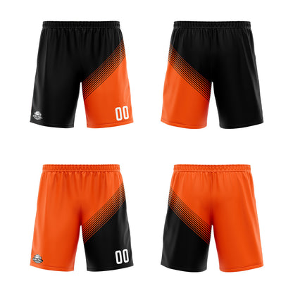 Benutzerdefinierte Schwarz Orange Reversible Basketball Jersey Personalisierte Print Name Nummer Logo