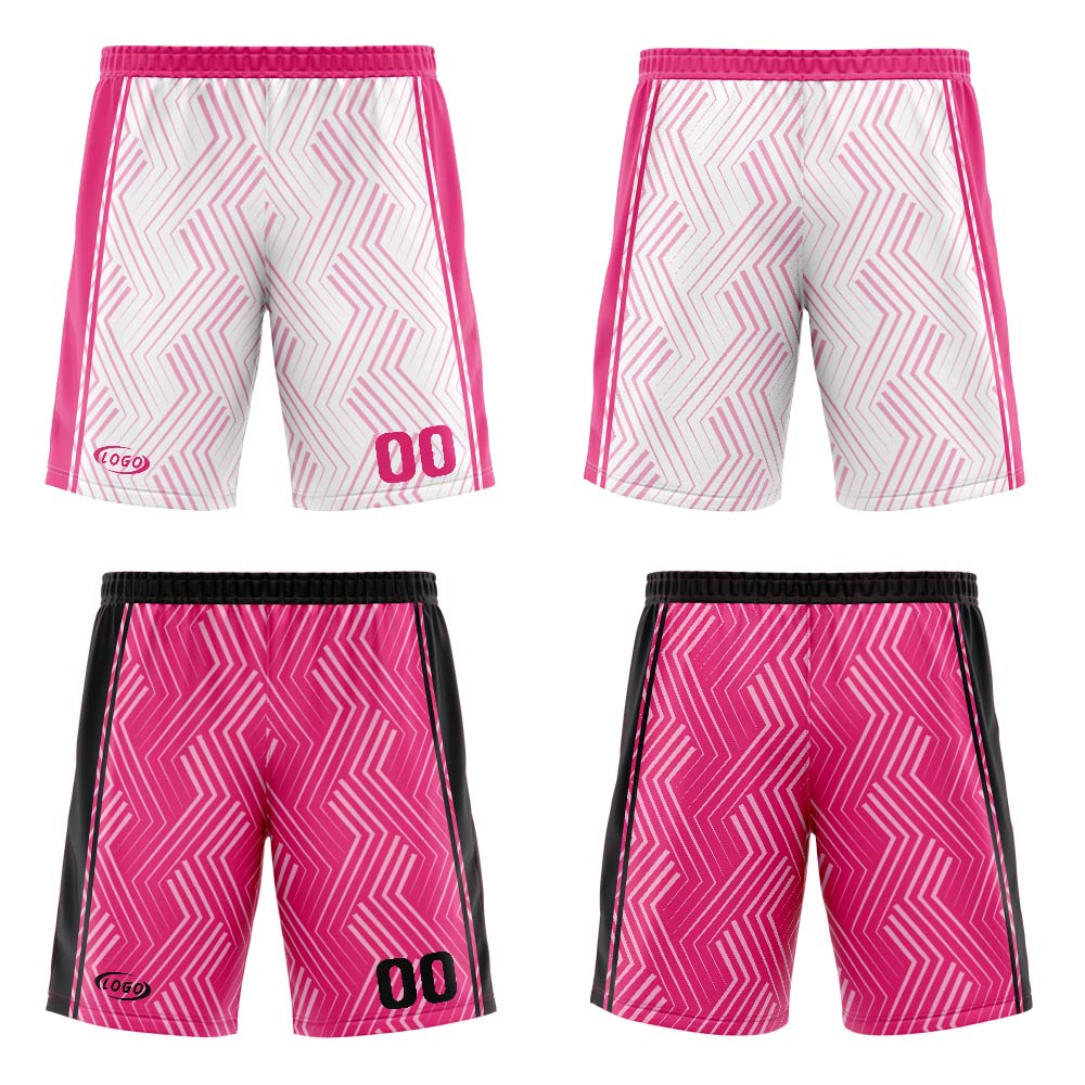 Benutzerdefinierte Weiß Rosa Reversible Basketball Jersey Personalisierte Drucken Name Nummer Logo