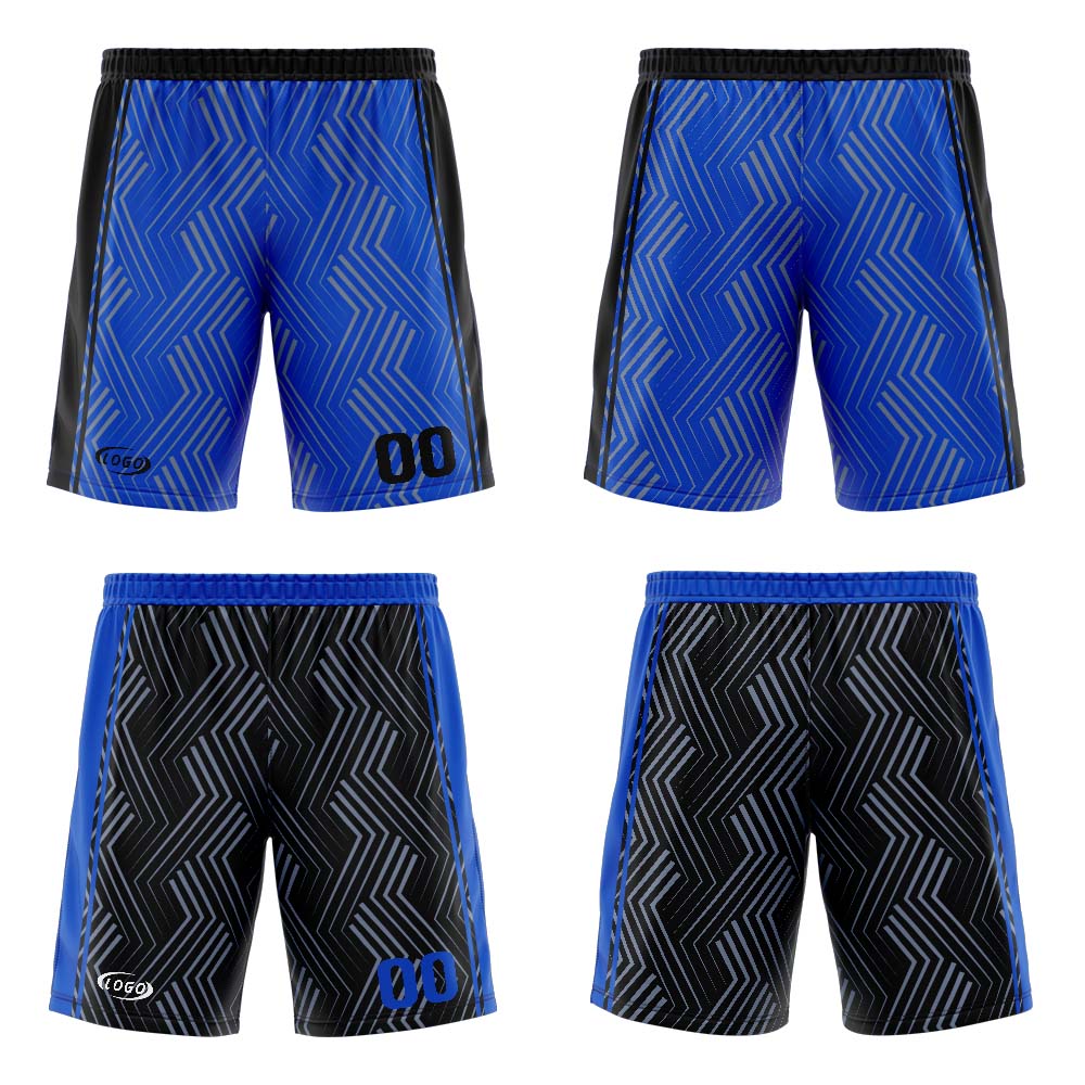Benutzerdefinierte Blau Schwarz Reversible Basketball Jersey Personalisierte Drucken Name Nummer Logo