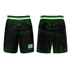 Benutzerdefinierter Grün Basketball Jersey Uniform Anzug gedruckt Ihr Logo Name Nummer