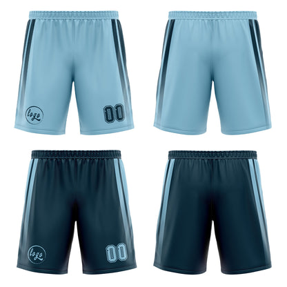 Benutzerdefinierte Langweilig Grün Blau Reversible Basketball Jersey Personalisierte Drucken Name Nummer Logo