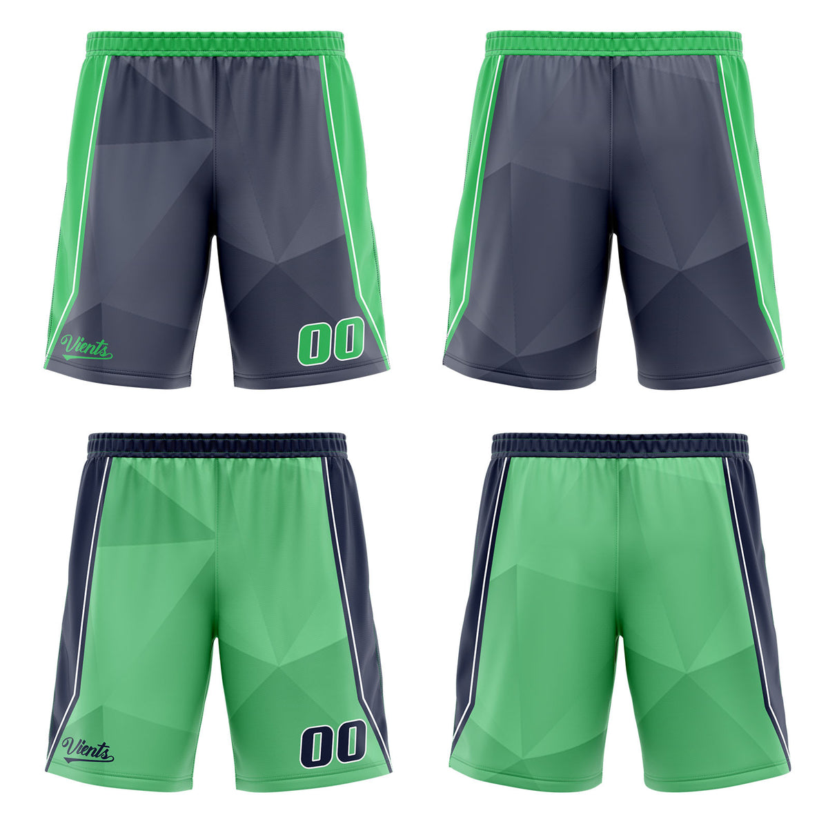 Benutzerdefinierte Marine Grün Reversible Basketball Jersey Personalisierte Drucken Name Nummer Logo