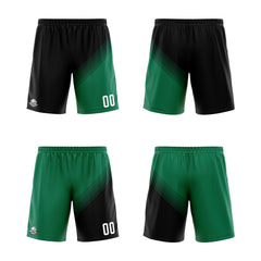 Benutzerdefinierte Schwarz Grün Reversible Basketball Jersey Personalisierte Print Name Nummer Logo