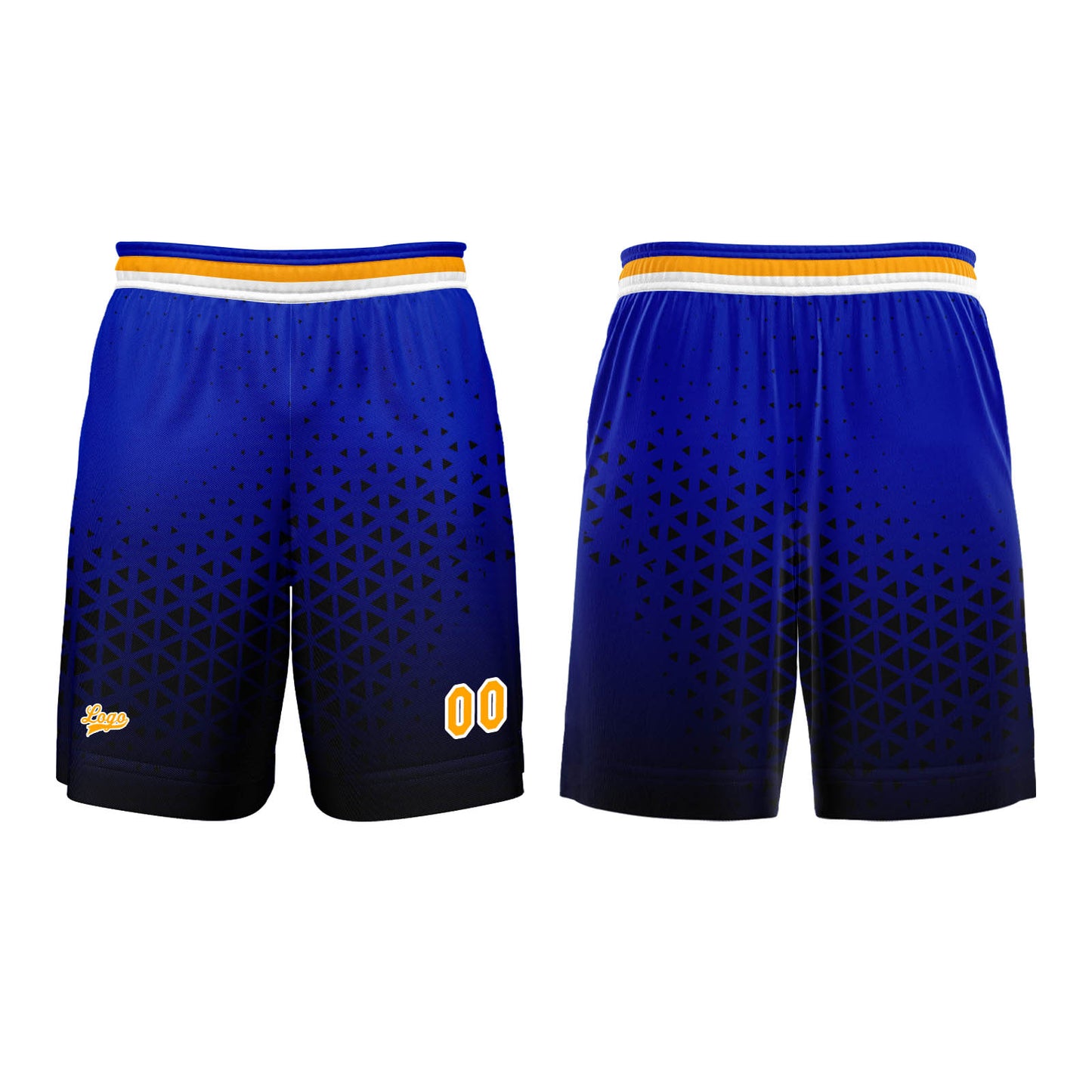 Benutzerdefinierter Blau  Orange Basketball Jersey Uniform Anzug gedruckt Ihr Logo Name Nummer