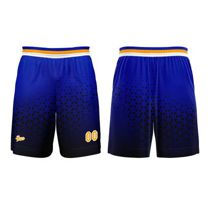 Benutzerdefinierter Blau  Orange Basketball Jersey Uniform Anzug gedruckt Ihr Logo Name Nummer