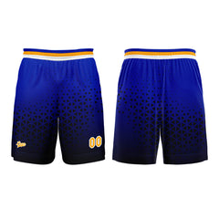 Benutzerdefinierter Blau  Orange Basketball Jersey Uniform Anzug gedruckt Ihr Logo Name Nummer