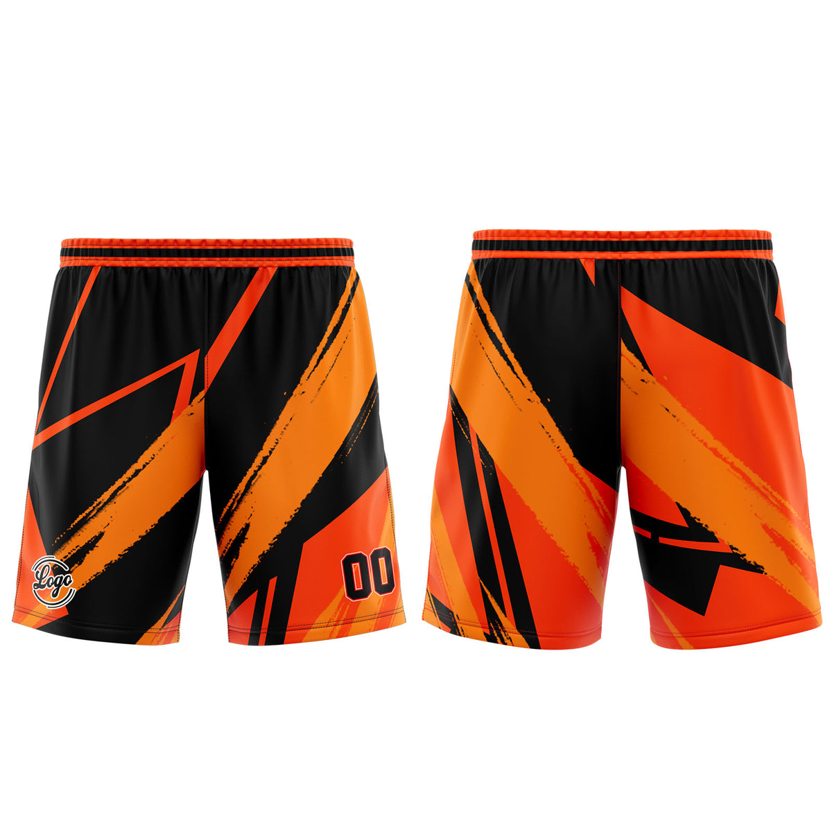 Benutzerdefinierter Orange Schwarz Basketball Jersey Uniform Anzug gedruckt Ihr Logo Name Nummer