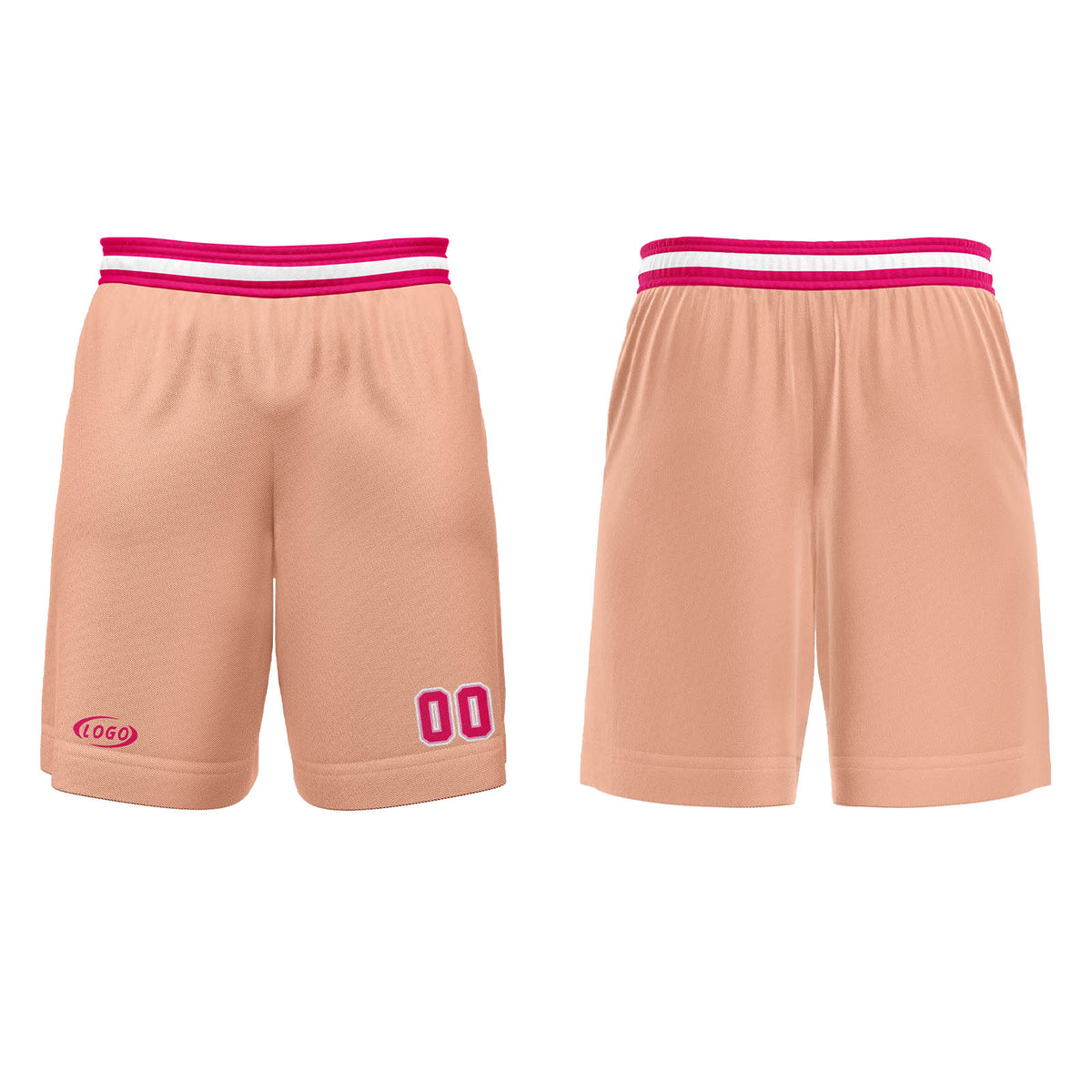 Benutzerdefinierter Rosa Orange Rose Rot Basketball Jersey Uniform Anzug gedruckt Ihr Logo Name Nummer