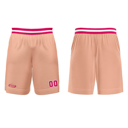 Benutzerdefinierter Rosa Orange Rose Rot Basketball Jersey Uniform Anzug gedruckt Ihr Logo Name Nummer