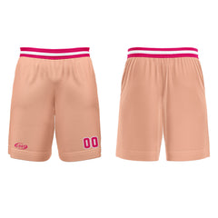 Benutzerdefinierter Rosa Orange Rose Rot Basketball Jersey Uniform Anzug gedruckt Ihr Logo Name Nummer