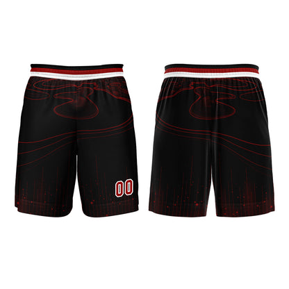Benutzerdefinierter Rot Basketball Jersey Uniform Anzug gedruckt Ihr Logo Name Nummer