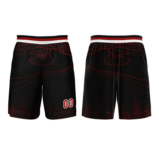 Benutzerdefinierter Rot Basketball Jersey Uniform Anzug gedruckt Ihr Logo Name Nummer
