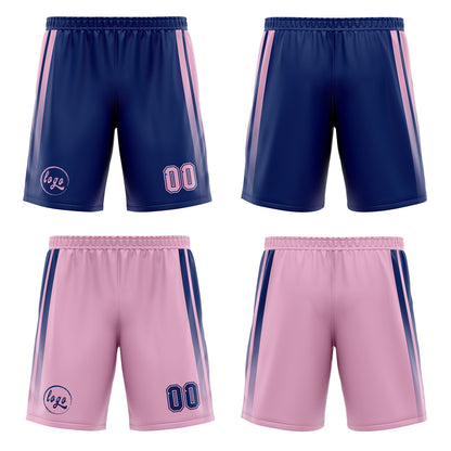 Benutzerdefinierte Marine Rosa Reversible Basketball Jersey Personalisierte Drucken Name Nummer Logo