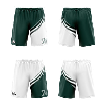 Benutzerdefinierte Grün Weiß Reversible Basketball Jersey Personalisierte Print Name Nummer Logo