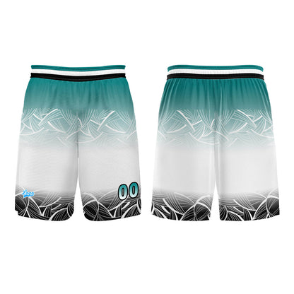 Benutzerdefinierter Blau Weiß Basketball Jersey Uniform Anzug gedruckt Ihr Logo Name Nummer