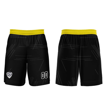 Benutzerdefinierte Schwarz Gelb Trikots für Männer Frauen Personalisierte Fußball Uniformen für Erwachsene und Kind