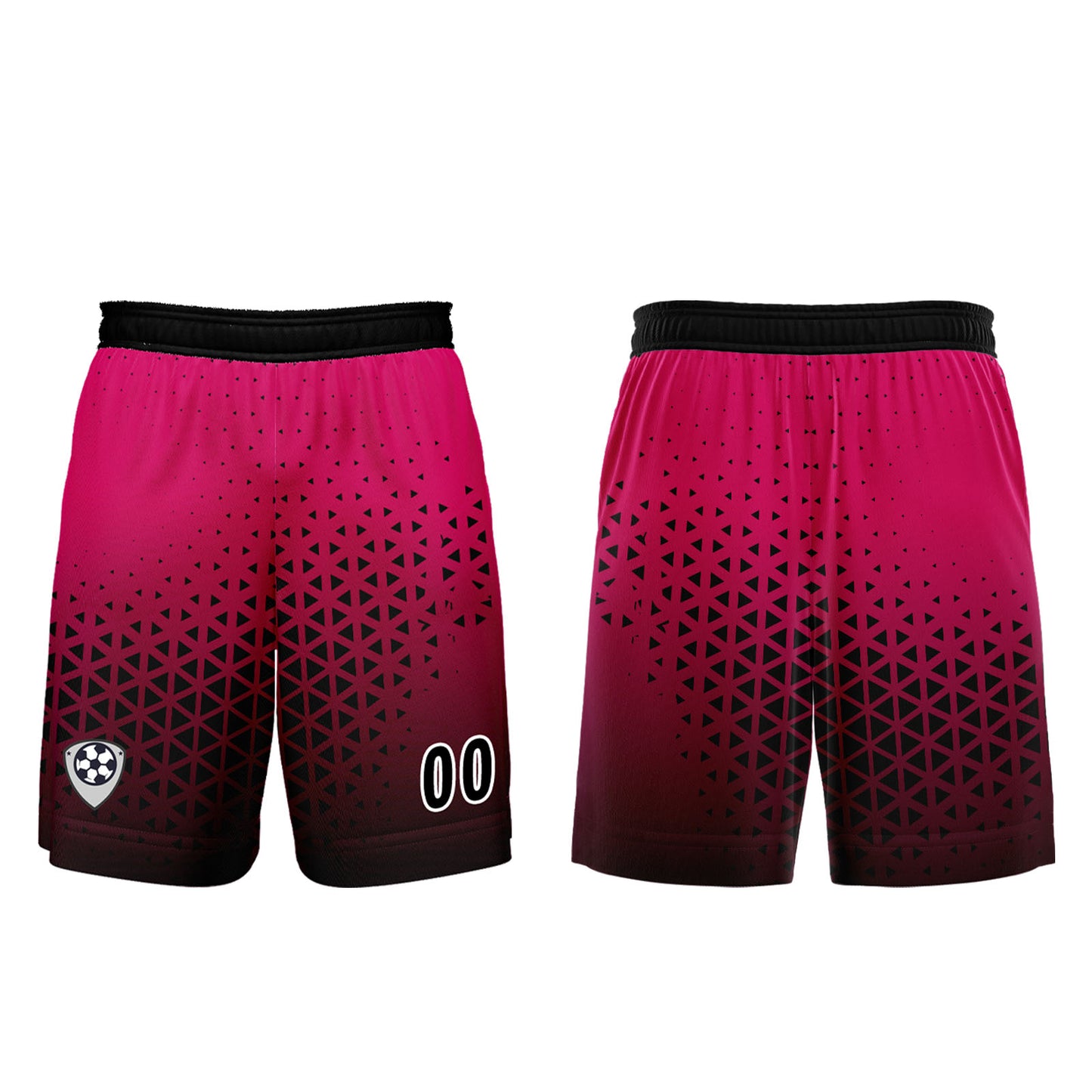 Benutzerdefinierte Rosa Schwarz Trikots für Männer Frauen Personalisierte Fußball Uniformen für Erwachsene und Kind