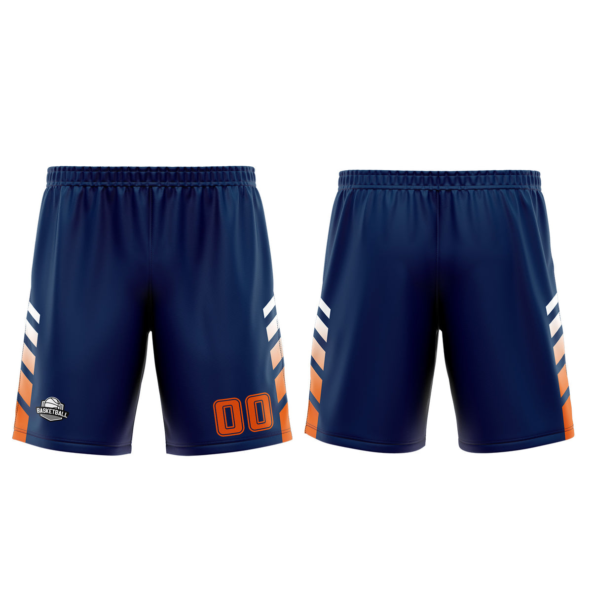 Benutzerdefinierter Marine Orange Basketball Jersey Uniform Anzug gedruckt Ihr Logo Name Nummer