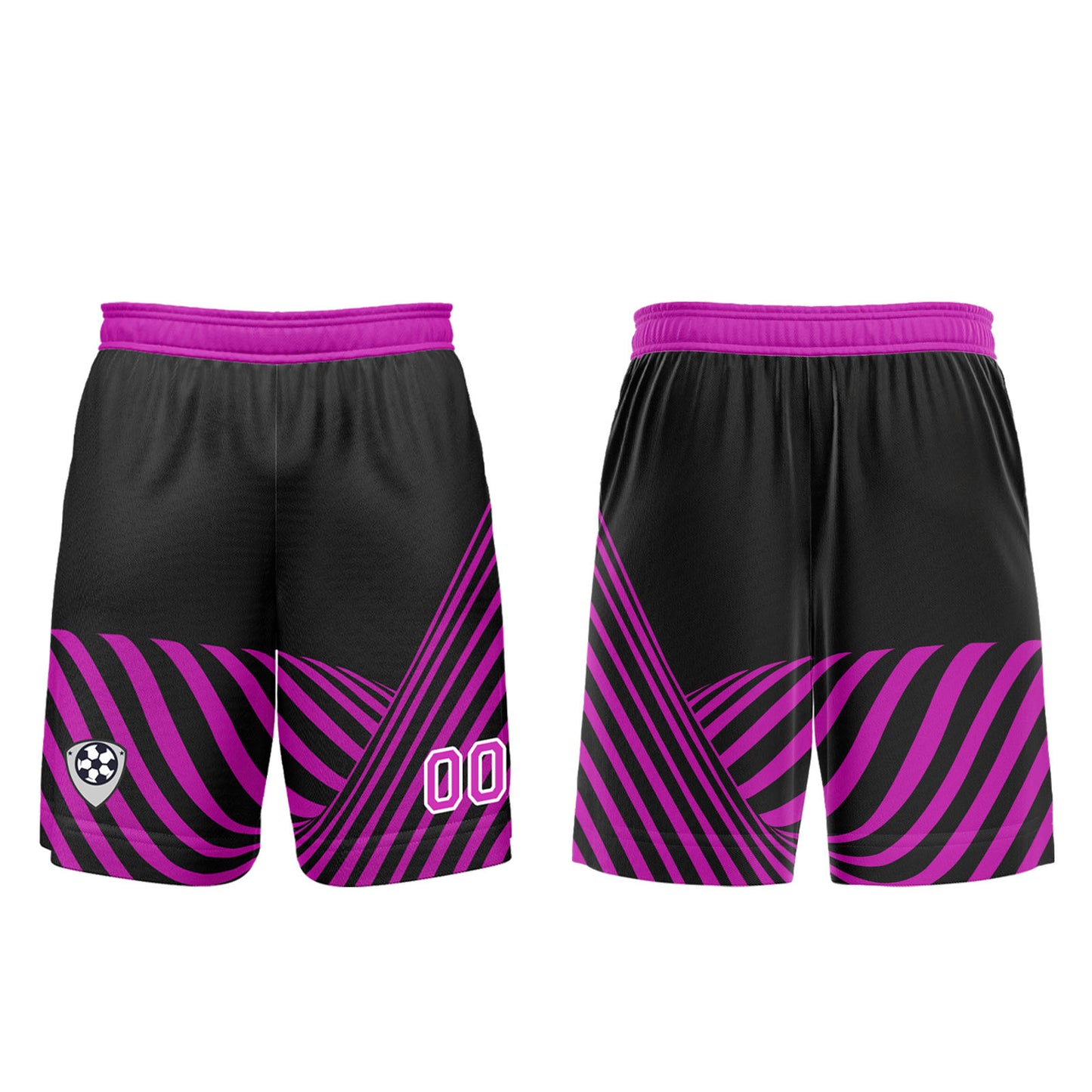 Benutzerdefinierte Schwarz Lila Trikots für Männer Frauen Personalisierte Fußball Uniformen für Erwachsene und Kind