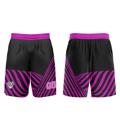 Benutzerdefinierte Schwarz Lila Trikots für Männer Frauen Personalisierte Fußball Uniformen für Erwachsene und Kind