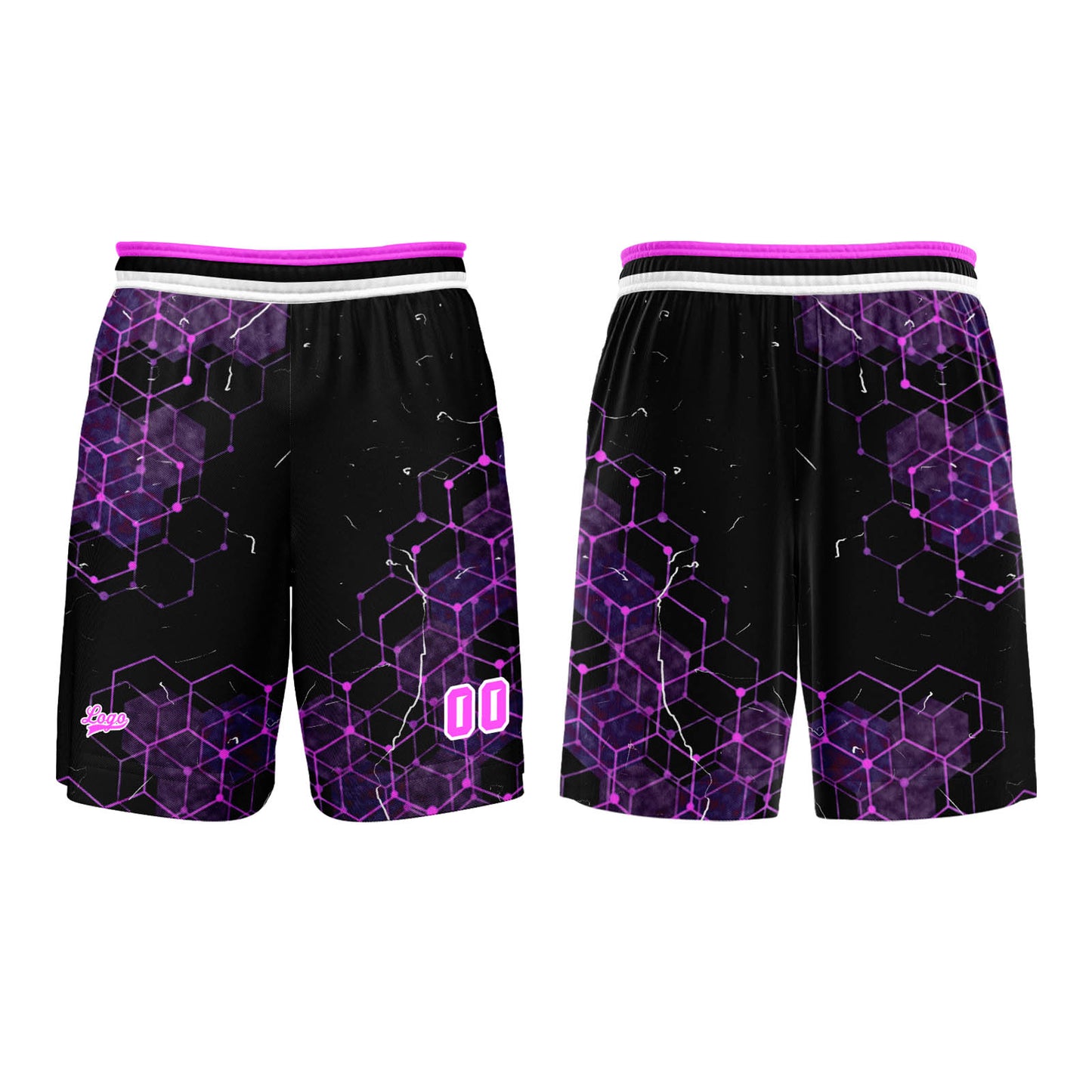 Benutzerdefinierter Rose Basketball Jersey Uniform Anzug gedruckt Ihr Logo Name Nummer