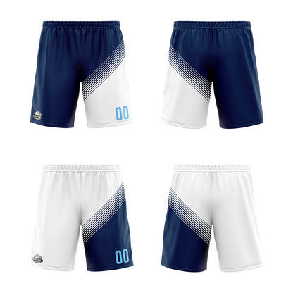 Benutzerdefinierte Marine Weiß Reversible Basketball Jersey Personalisierte Print Name Nummer Logo