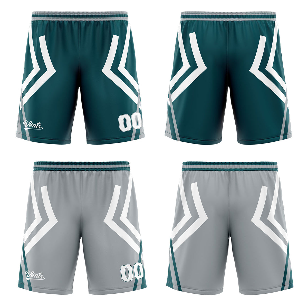 Benutzerdefinierte Langweilig Grün Grau Reversible Basketball Jersey Personalisierte Drucken Name Nummer Logo