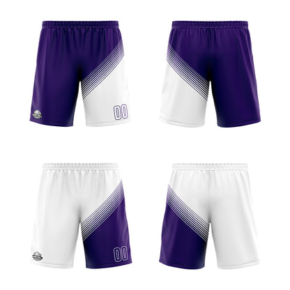 Benutzerdefinierte Lila Weiß Reversible Basketball Jersey Personalisierte Print Name Nummer Logo