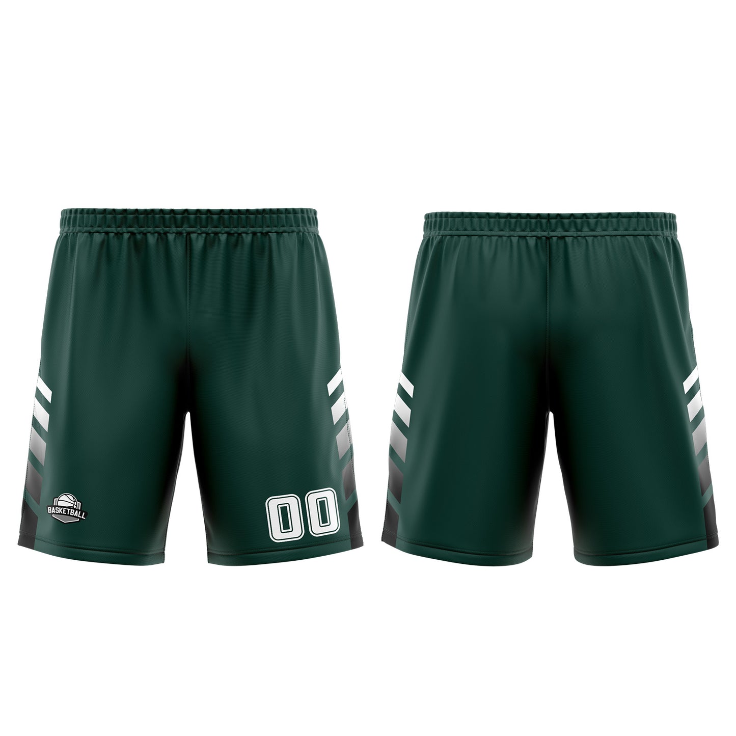 Benutzerdefinierter Grün Weiß Basketball Jersey Uniform Anzug gedruckt Ihr Logo Name Nummer