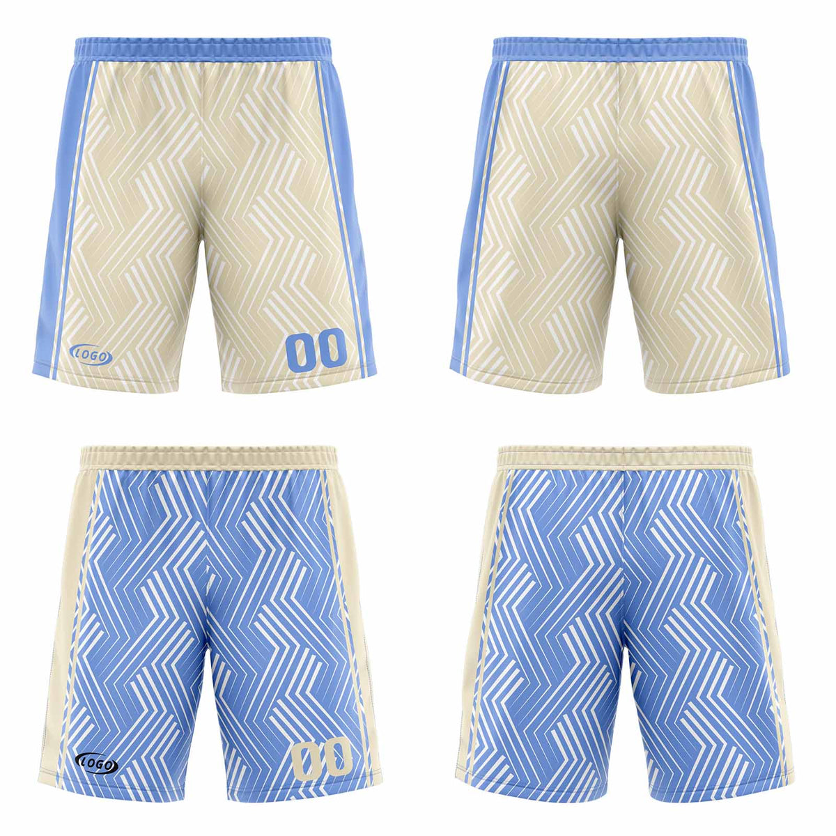 Benutzerdefinierte Creme Blau Reversible Basketball Jersey Personalisierte Drucken Name Nummer Logo