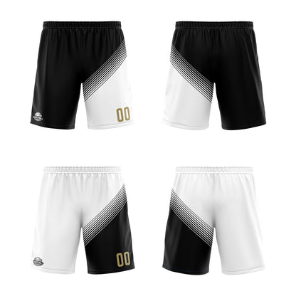Benutzerdefinierte Schwarz Weiß Reversible Basketball Jersey Personalisierte Print Name Nummer Logo