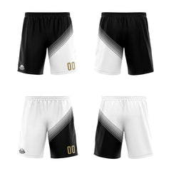 Benutzerdefinierte Schwarz Weiß Reversible Basketball Jersey Personalisierte Print Name Nummer Logo