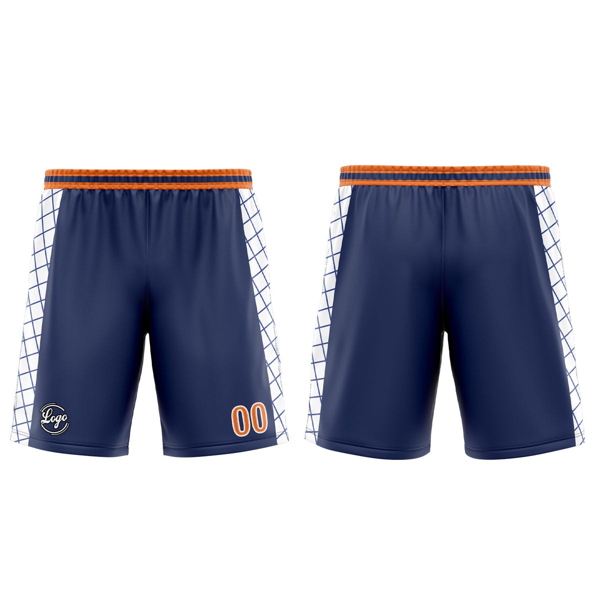 Benutzerdefinierter Marine Orange Basketball Jersey Uniform Anzug gedruckt Ihr Logo Name Nummer