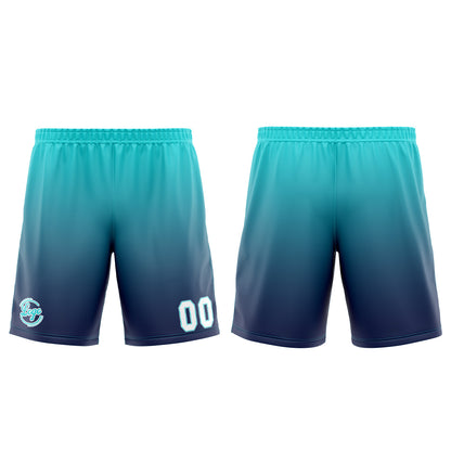 Benutzerdefinierter Marine Cyan Basketball Jersey Uniform Anzug gedruckt Ihr Logo Name Nummer
