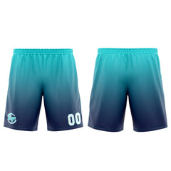 Benutzerdefinierter Marine Cyan Basketball Jersey Uniform Anzug gedruckt Ihr Logo Name Nummer