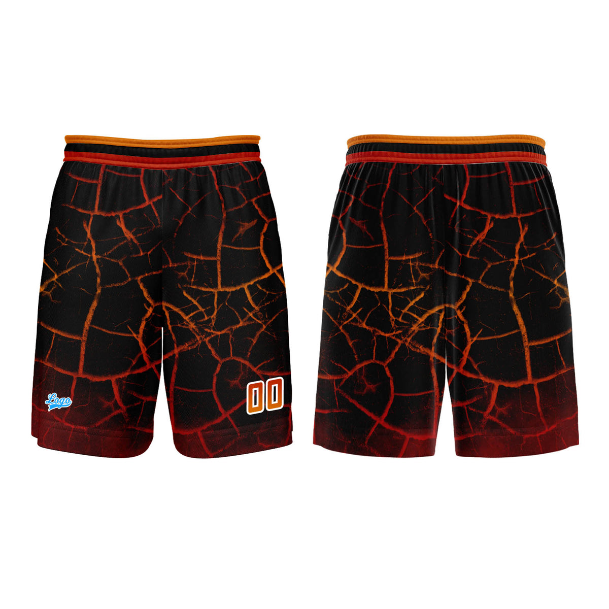 Benutzerdefinierter Orange Rot Basketball Jersey Uniform Anzug gedruckt Ihr Logo Name Nummer