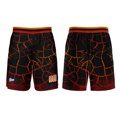 Benutzerdefinierter Orange Rot Basketball Jersey Uniform Anzug gedruckt Ihr Logo Name Nummer