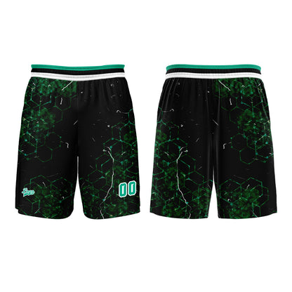 Benutzerdefinierter Grün Basketball Jersey Uniform Anzug gedruckt Ihr Logo Name Nummer