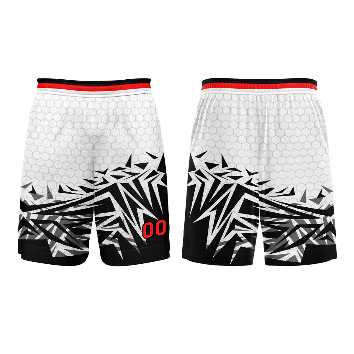 Benutzerdefinierter Rot Schwarz Basketball Jersey Uniform Anzug gedruckt Ihr Logo Name Nummer