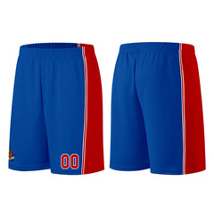 Individuelle Königlich-Rot Basketball Jersey Shorts für Männer und Frauen Gestickter und gedruckter Name, Nummer und Logo