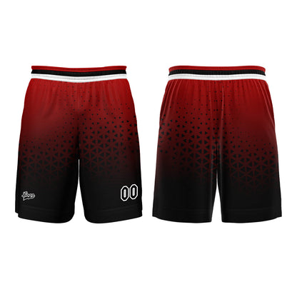 Benutzerdefinierter Rot Schwarz Basketball Jersey Uniform Anzug gedruckt Ihr Logo Name Nummer