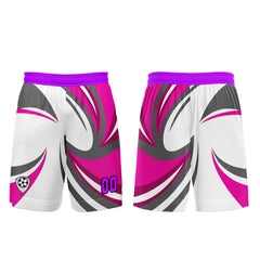Benutzerdefinierte Weiß Rosa Trikots für Männer Frauen Personalisierte Fußball Uniformen für Erwachsene und Kind