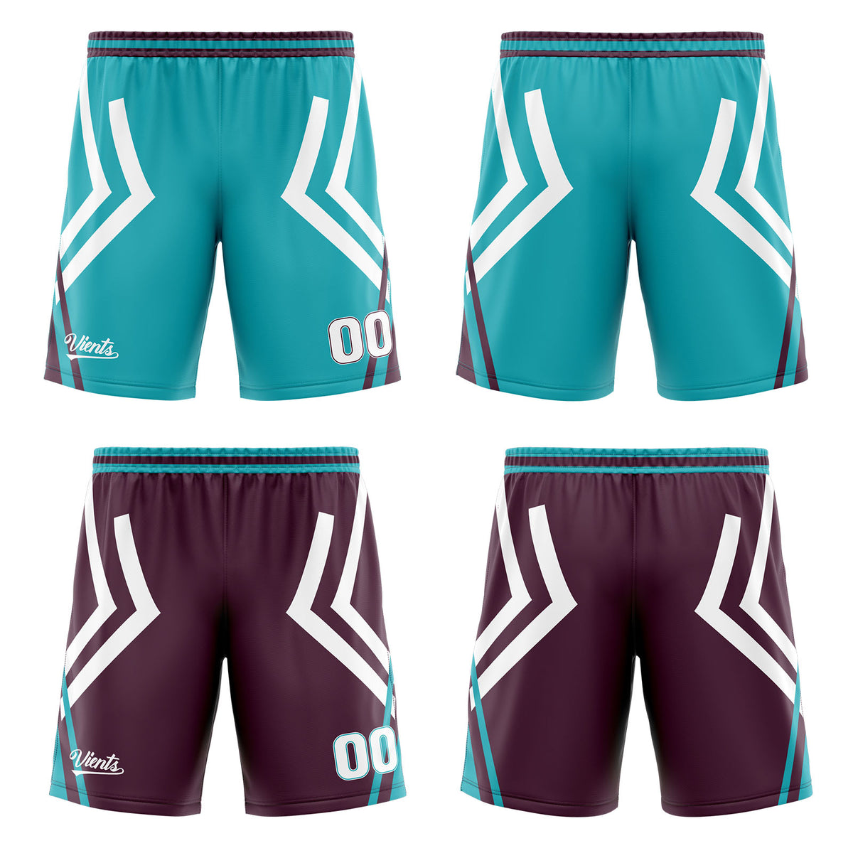 Benutzerdefinierte Cyan Jahrgang Lila Reversible Basketball Jersey Personalisierte Drucken Name Nummer Logo
