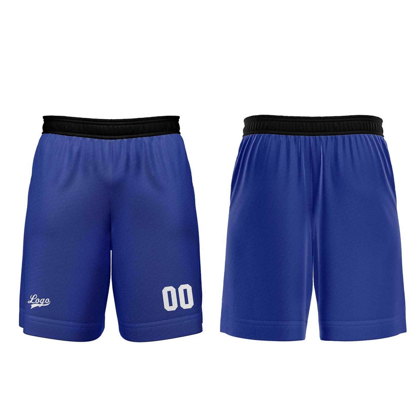 Benutzerdefinierter Blau Basketball Jersey Uniform Anzug gedruckt Ihr Logo Name Nummer