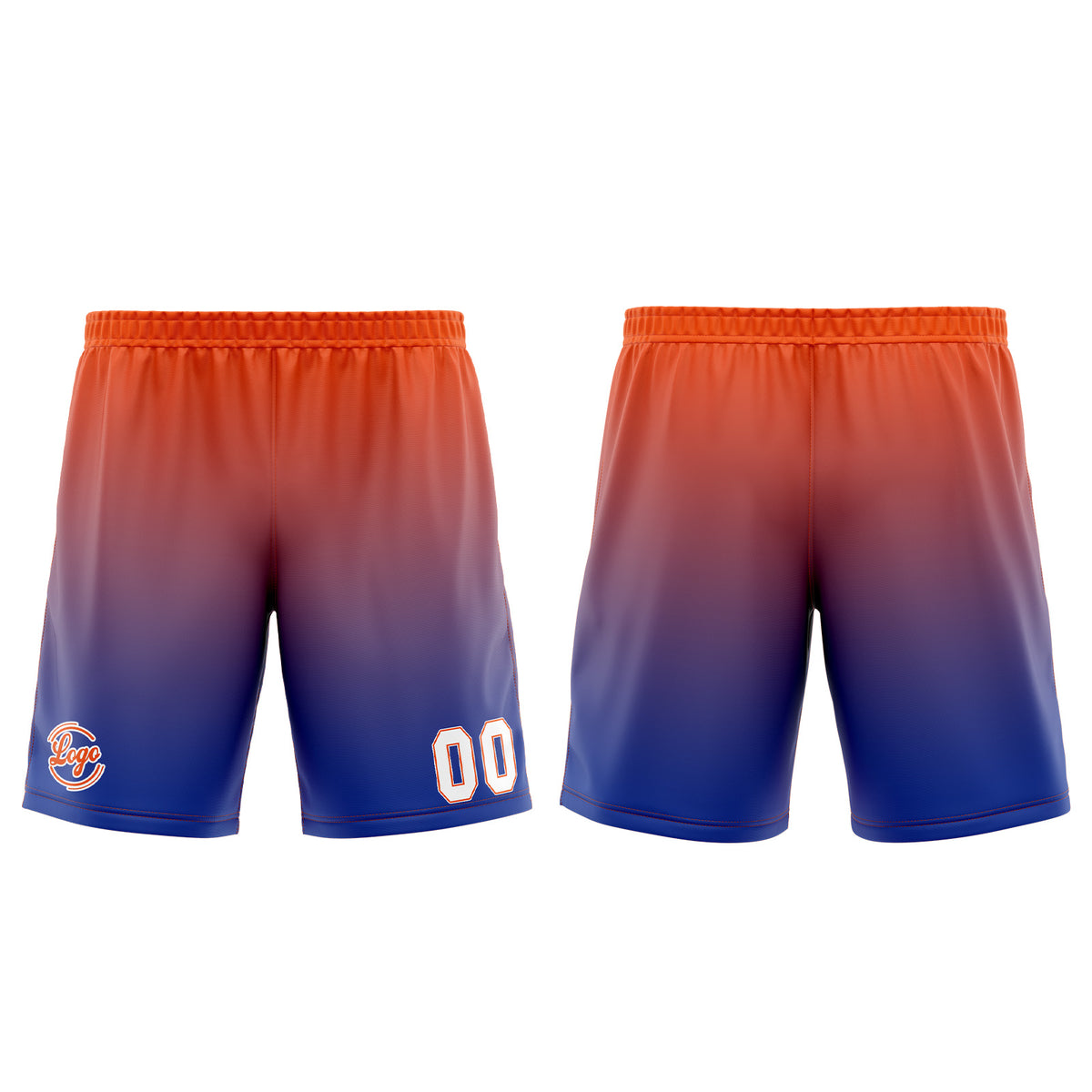 Benutzerdefinierter Blau Orange Basketball Jersey Uniform Anzug gedruckt Ihr Logo Name Nummer