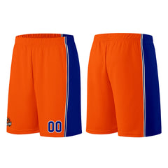 Individuelle Orange-Königliche Basketball Jersey Shorts für Männer und Frauen Gestickter und gedruckter Name, Nummer und Logo