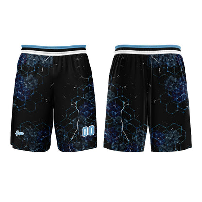 Benutzerdefinierter Blau Basketball Jersey Uniform Anzug gedruckt Ihr Logo Name Nummer