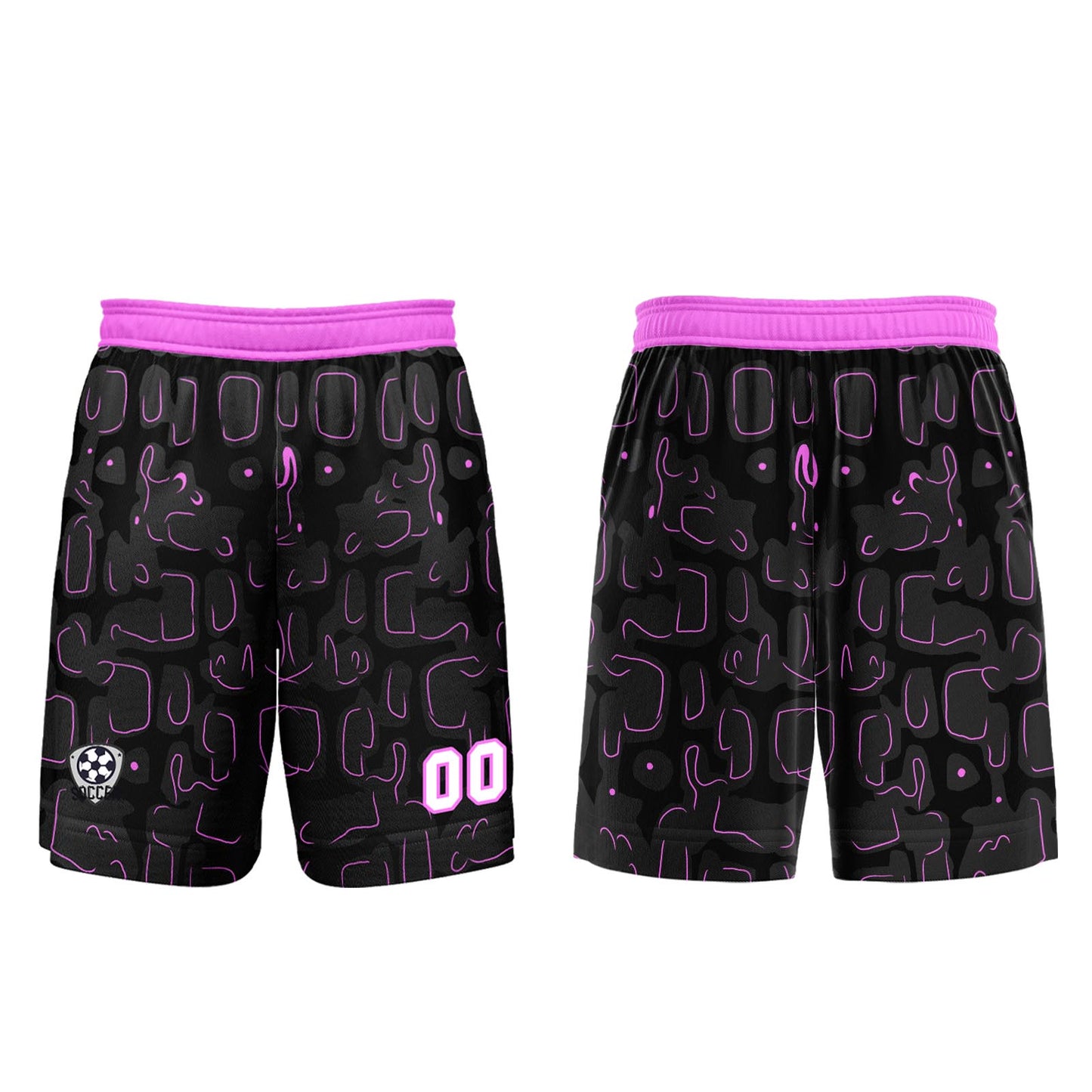 Benutzerdefinierte Schwarz Rose Rot Fußball Trikots für Männer Frauen Personalisierte Fußball Uniformen für Erwachsene und Kind